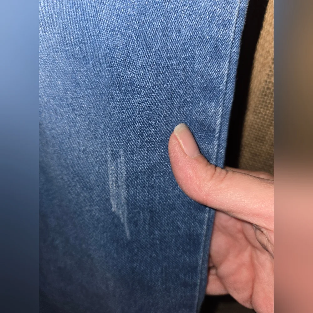 Women's Juniors Thread And Others Distressed Raw Hem Jeans Pants Size 13/31 - Picture 12 of 15